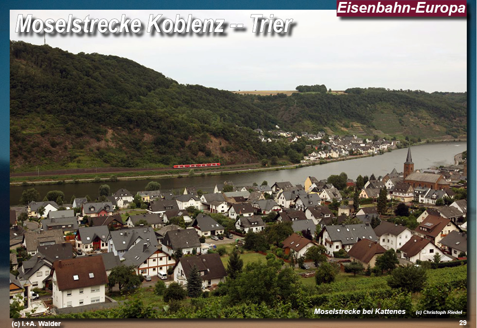 Eisenbahnmagazin Moselbahn von Koblenz nach Trier