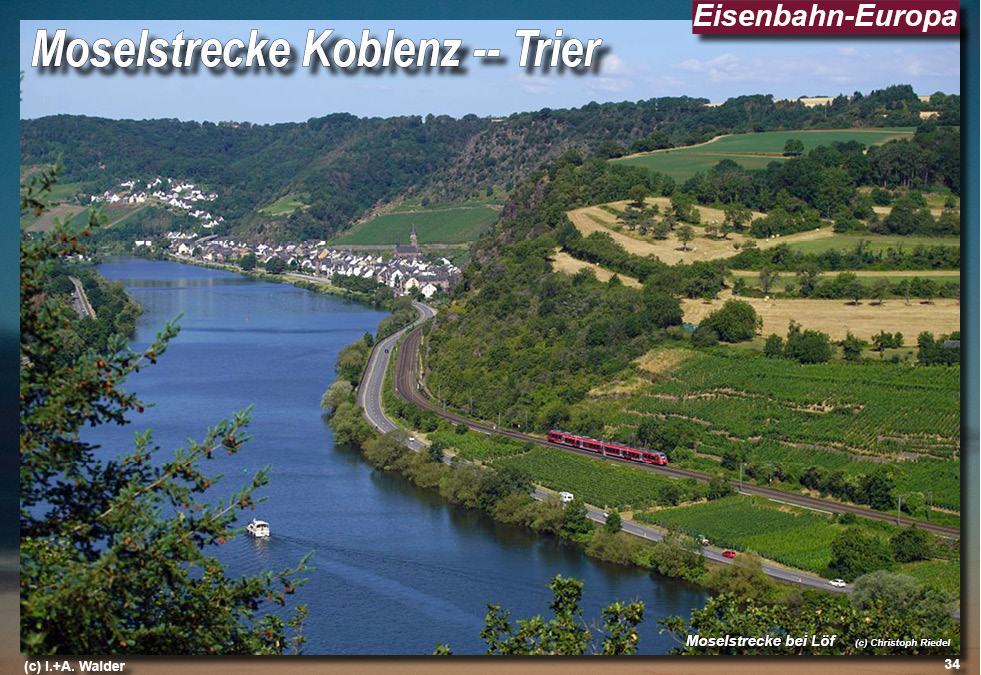 Eisenbahnmagazin Moselbahn von Koblenz nach Trier