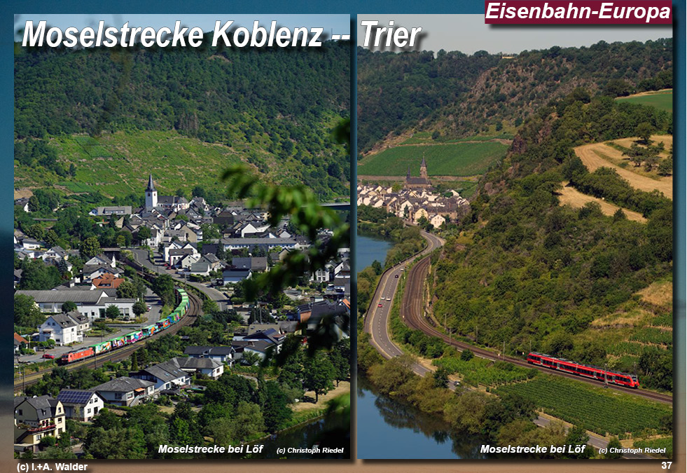 Eisenbahnmagazin Moselbahn von Koblenz nach Trier