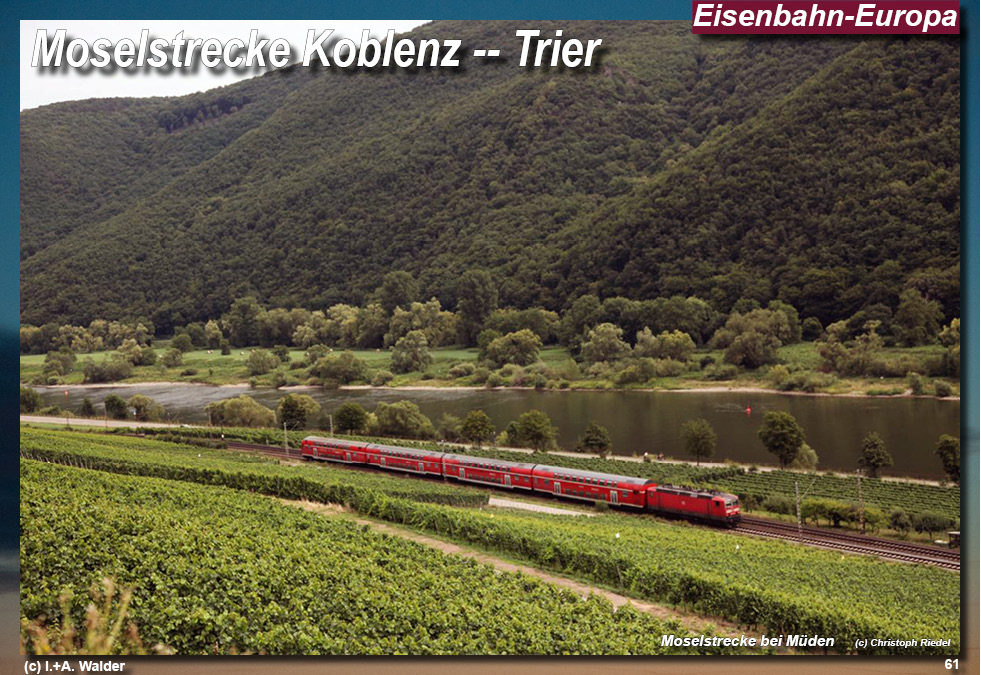 Eisenbahnmagazin Moselbahn von Koblenz nach Trier