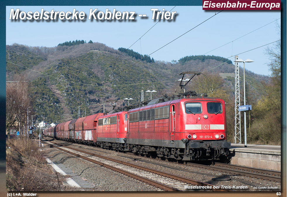 Eisenbahnmagazin Moselbahn von Koblenz nach Trier