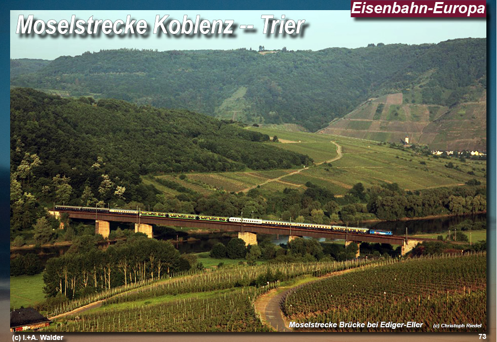 Eisenbahnmagazin Moselbahn von Koblenz nach Trier
