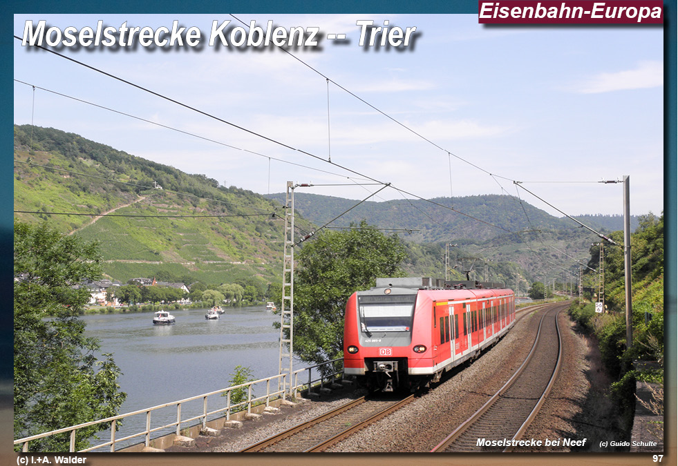 Eisenbahnmagazin Moselbahn von Koblenz nach Trier
