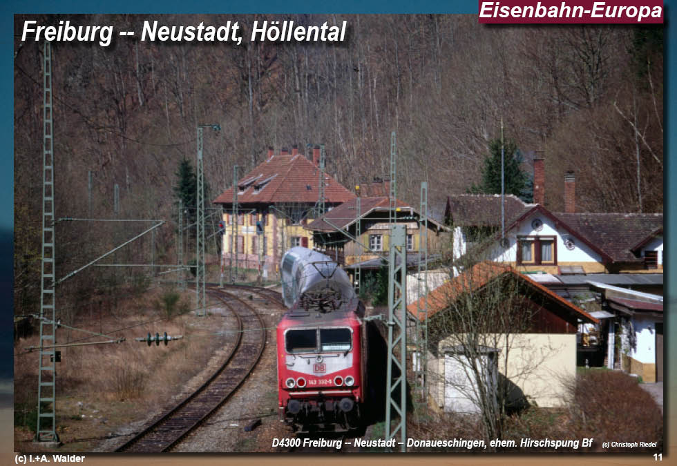 Eisenbahnmagazin Höllentalbahn, Drei Seenbahn, Freiburg - Donaueschingen