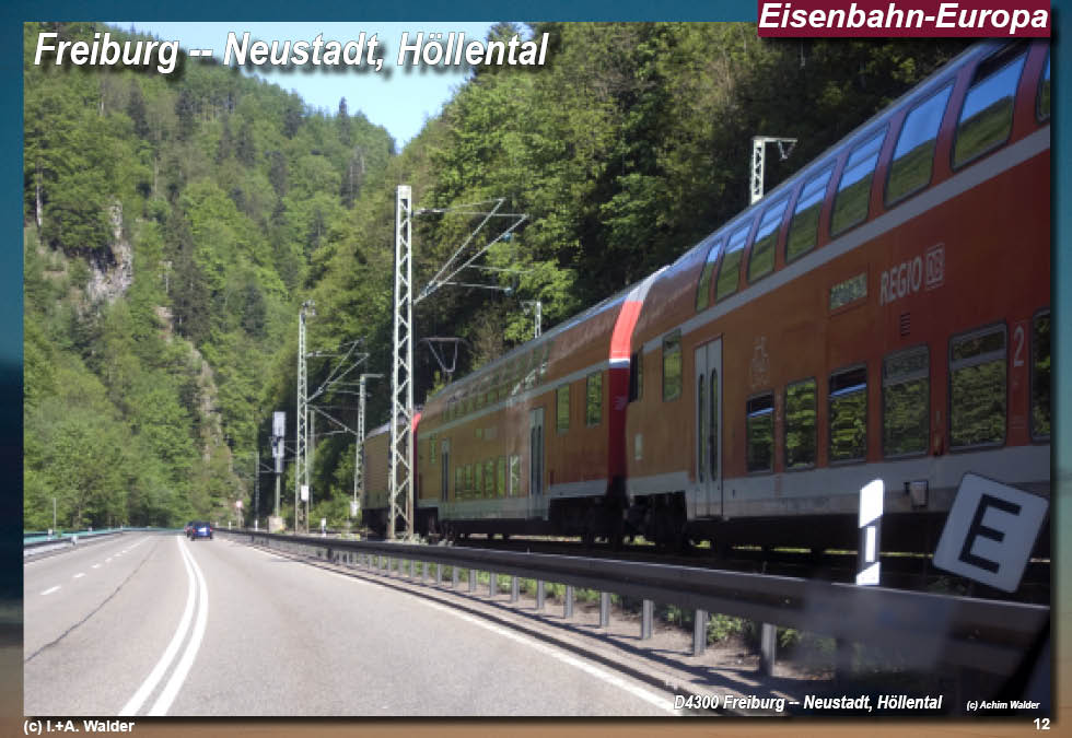 Eisenbahnmagazin Höllentalbahn, Drei Seenbahn, Freiburg - Donaueschingen