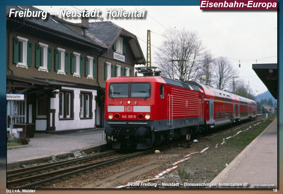 Eisenbahnmagazin Höllentalbahn, Drei Seenbahn, Freiburg - Donaueschingen