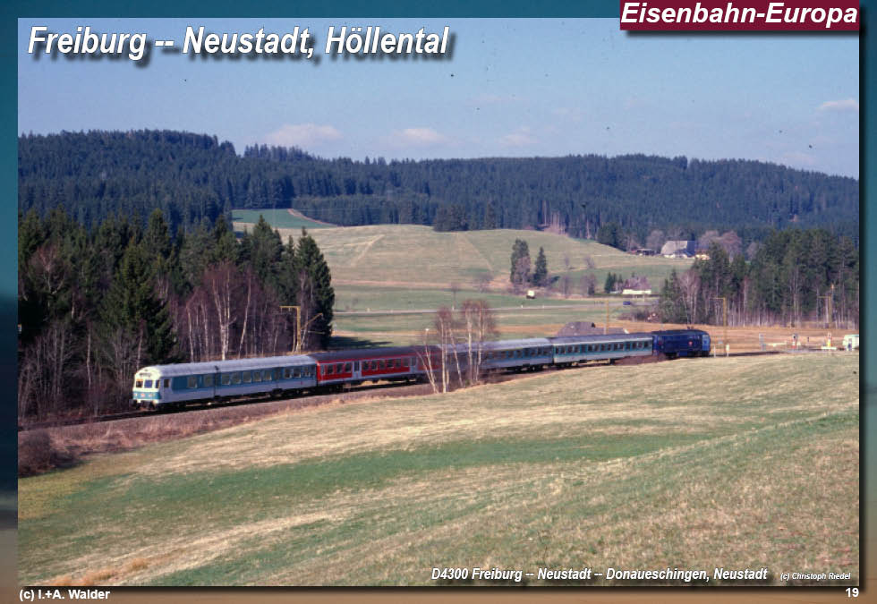 Eisenbahnmagazin Höllentalbahn, Drei Seenbahn, Freiburg - Donaueschingen