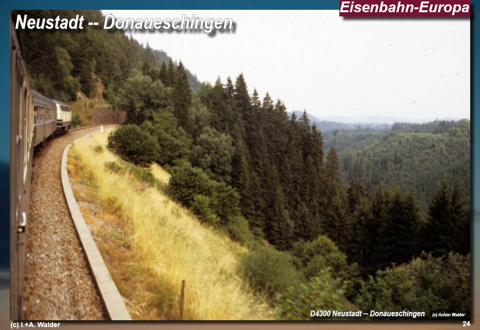 Eisenbahnmagazin Östliche Höllentalbahn, Neustadt - Donaueschingen