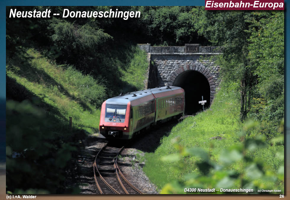 Eisenbahnmagazin Östliche Höllentalbahn, Neustadt - Donaueschingen
