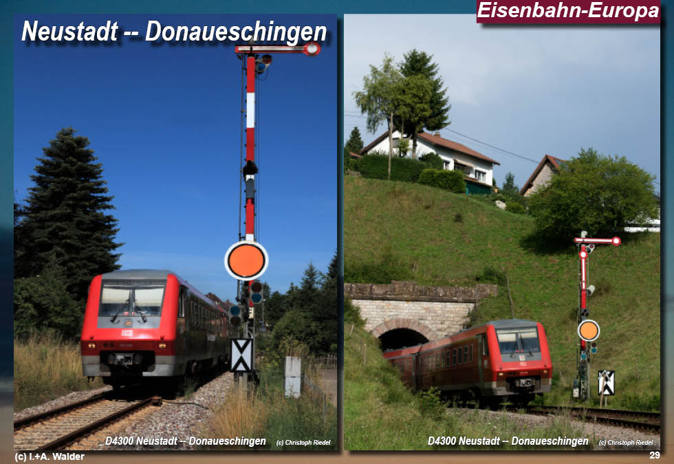 Eisenbahnmagazin Östliche Höllentalbahn, Neustadt - Donaueschingen