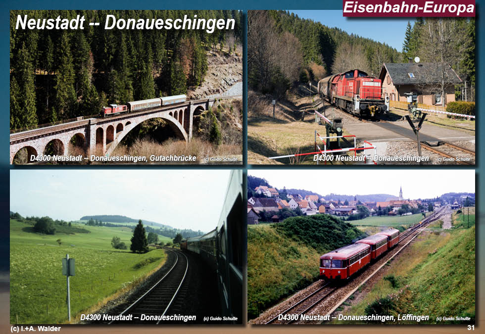 Eisenbahnmagazin Östliche Höllentalbahn, Neustadt - Donaueschingen