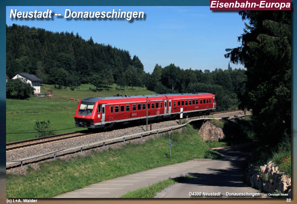 Eisenbahnmagazin Östliche Höllentalbahn, Neustadt - Donaueschingen