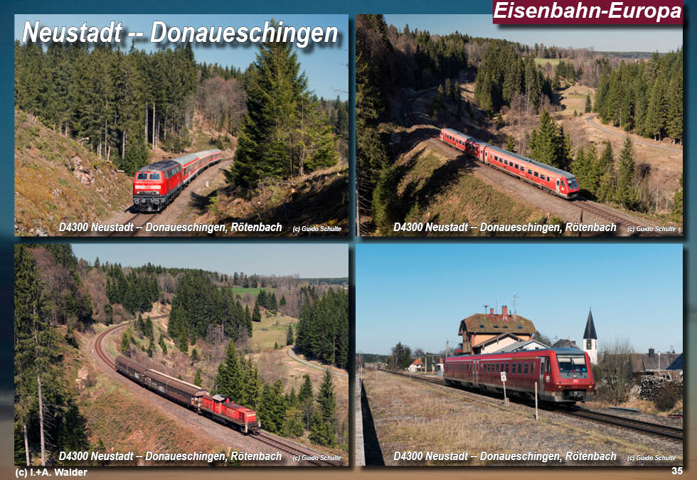 Eisenbahnmagazin Östliche Höllentalbahn, Neustadt - Donaueschingen