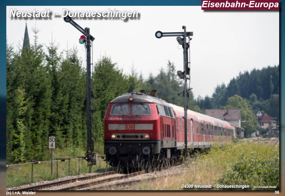 Eisenbahnmagazin Östliche Höllentalbahn, Neustadt - Donaueschingen
