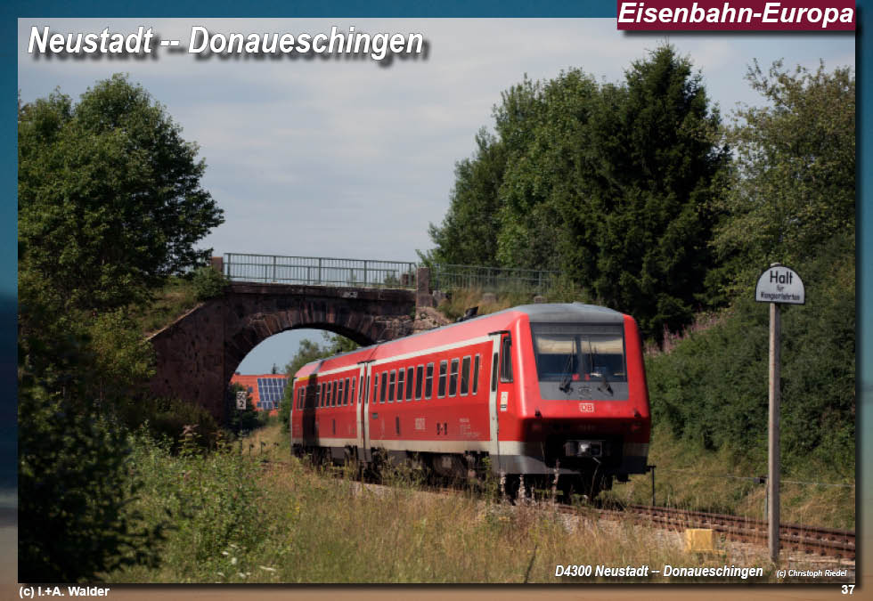 Eisenbahnmagazin Östliche Höllentalbahn, Neustadt - Donaueschingen