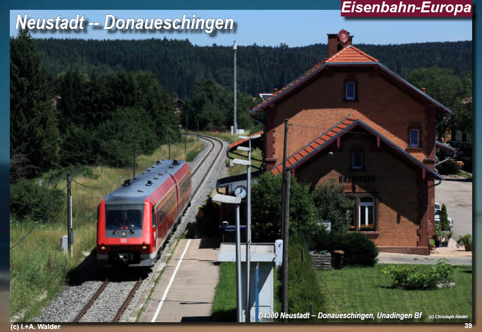Eisenbahnmagazin Östliche Höllentalbahn, Neustadt - Donaueschingen