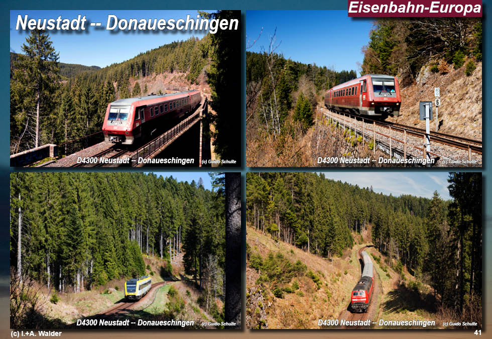 Eisenbahnmagazin Östliche Höllentalbahn, Neustadt - Donaueschingen