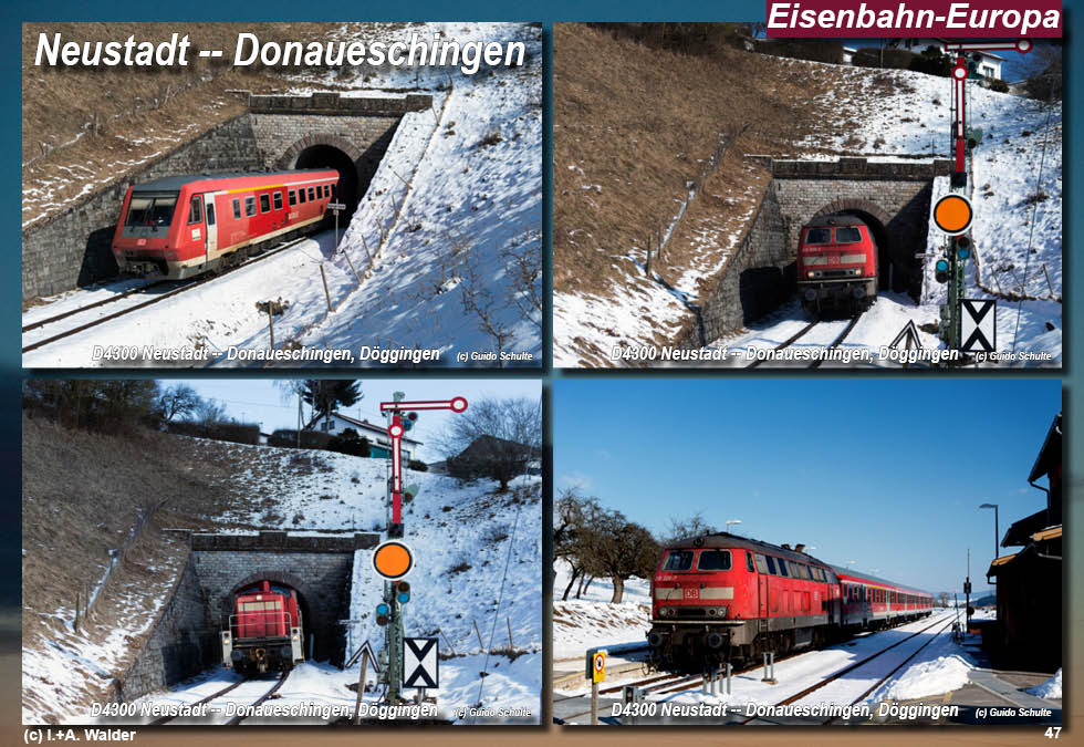 Eisenbahnmagazin Östliche Höllentalbahn, Neustadt - Donaueschingen