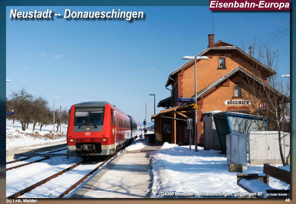 Eisenbahnmagazin Östliche Höllentalbahn, Neustadt - Donaueschingen