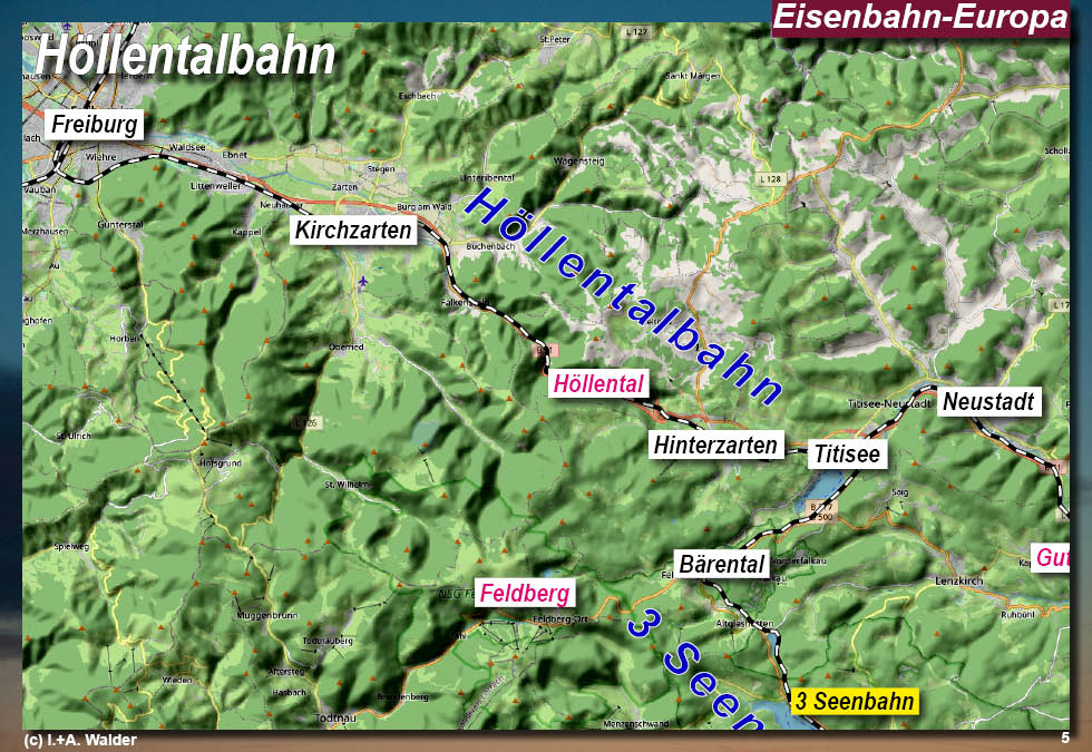Eisenbahnmagazin Höllentalbahn, Drei Seenbahn, Freiburg - Donaueschingen
