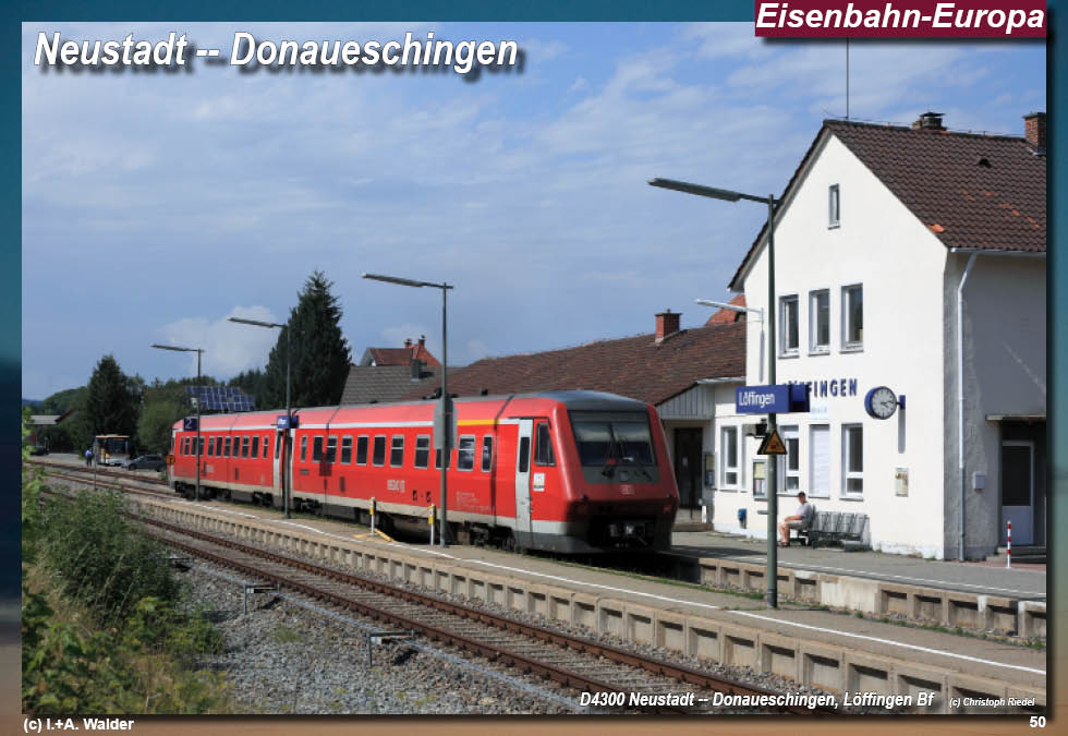 Eisenbahnmagazin Östliche Höllentalbahn, Neustadt - Donaueschingen