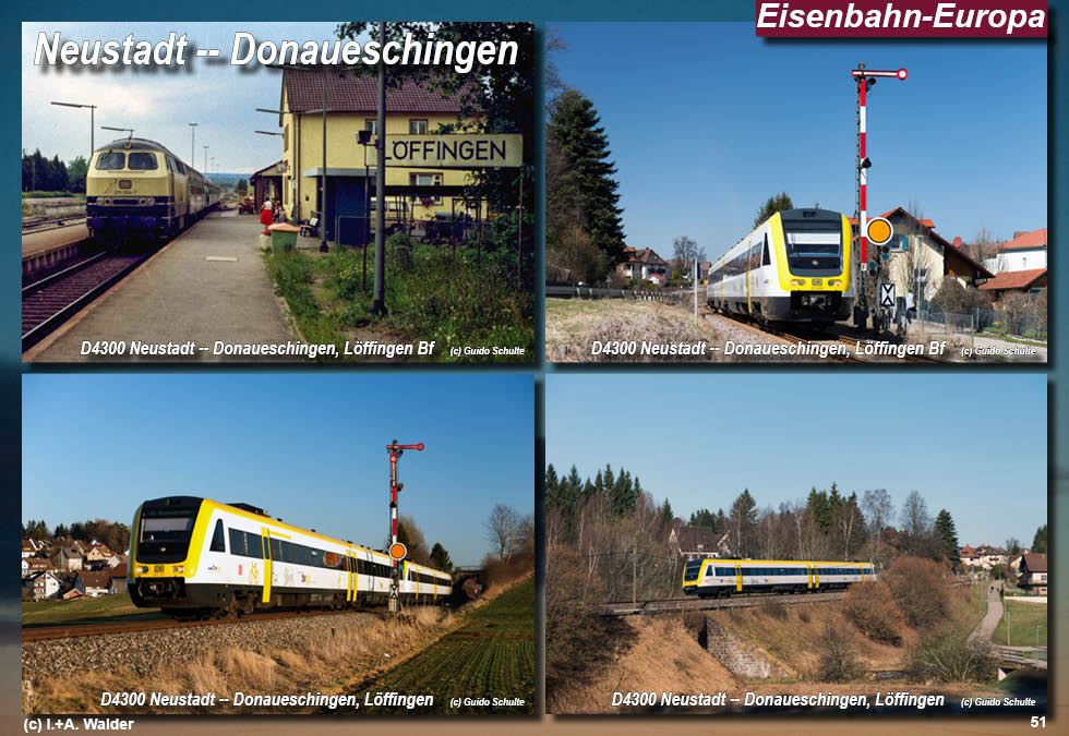 Eisenbahnmagazin Östliche Höllentalbahn, Neustadt - Donaueschingen