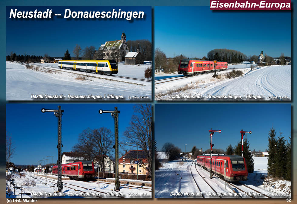 Eisenbahnmagazin Östliche Höllentalbahn, Neustadt - Donaueschingen