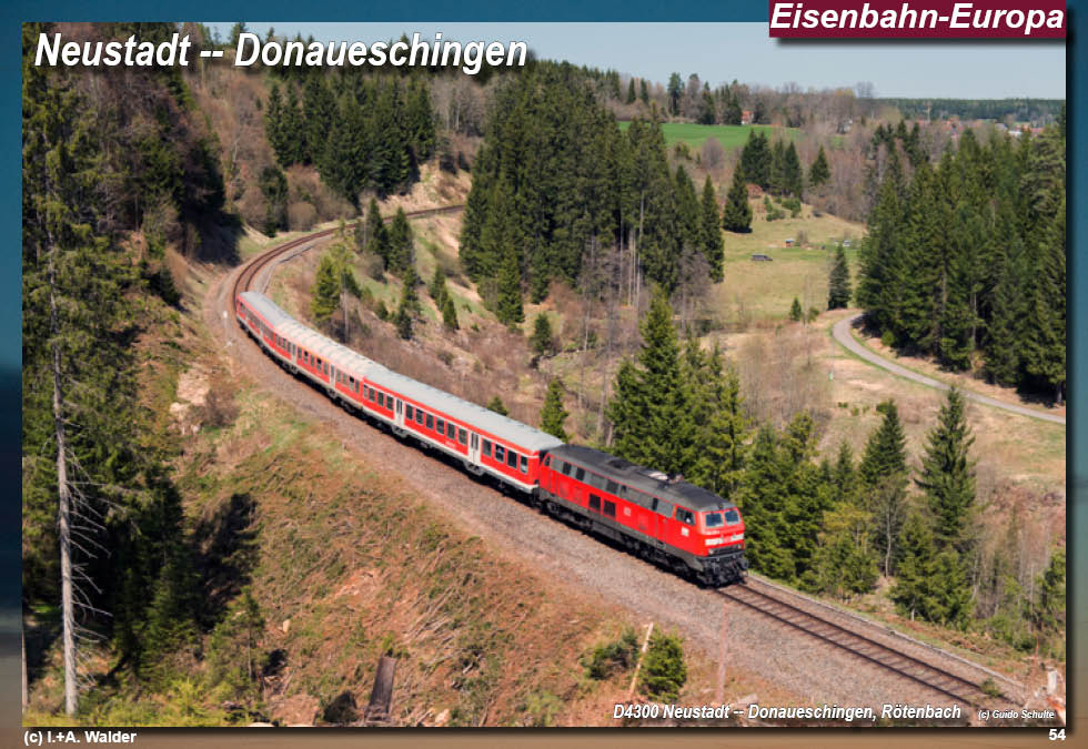 Eisenbahnmagazin Östliche Höllentalbahn, Neustadt - Donaueschingen