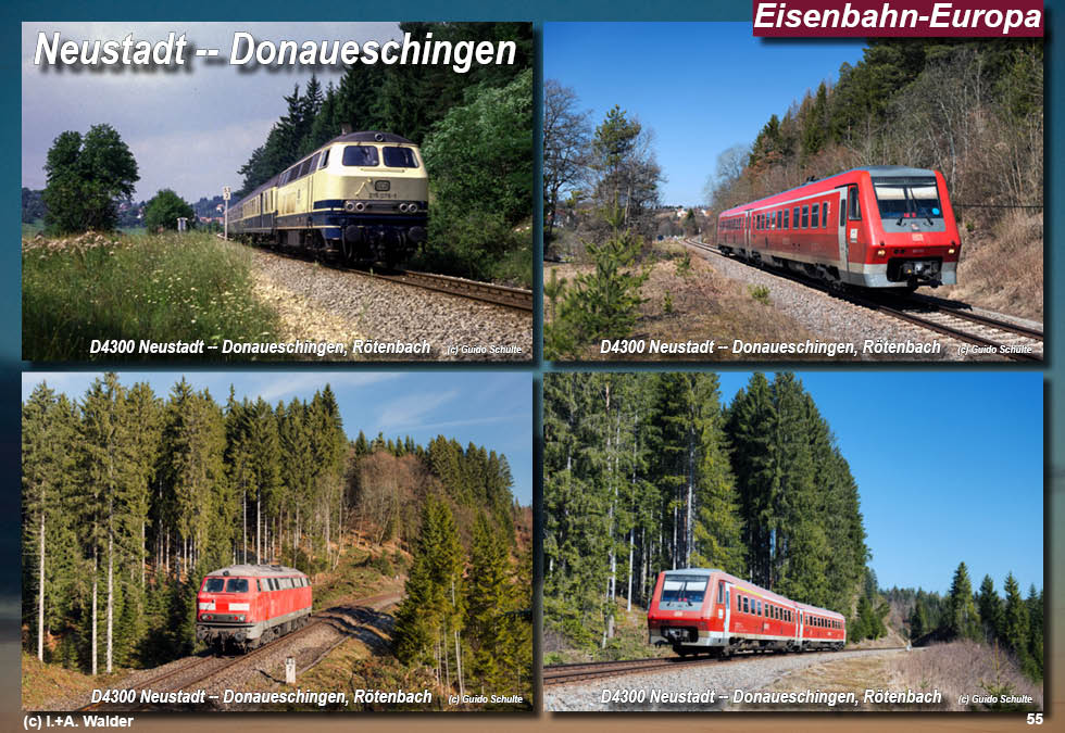 Eisenbahnmagazin Östliche Höllentalbahn, Neustadt - Donaueschingen