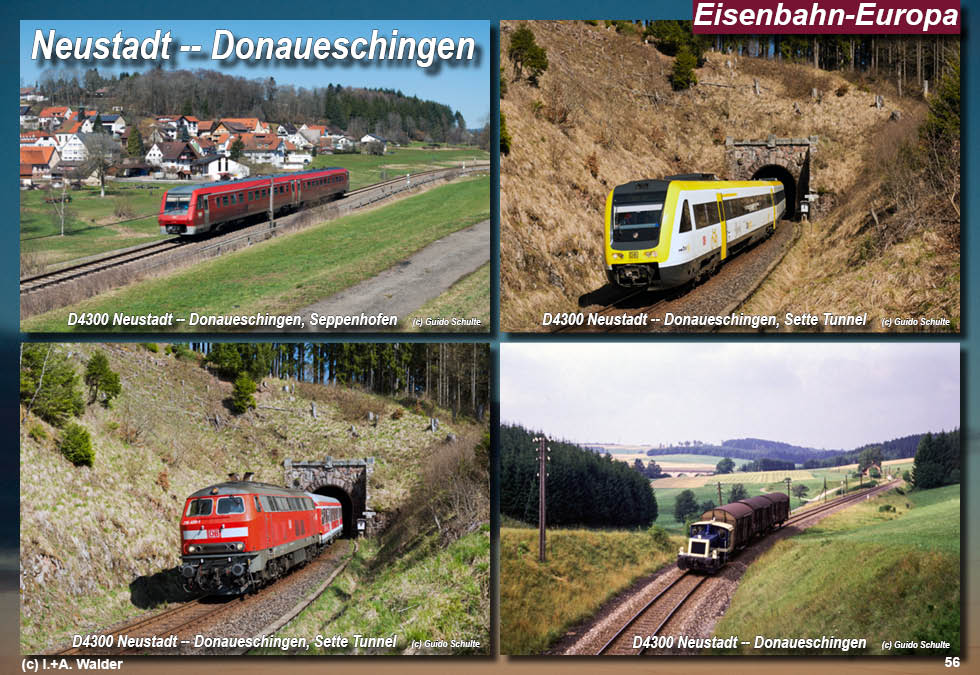 Eisenbahnmagazin Östliche Höllentalbahn, Neustadt - Donaueschingen