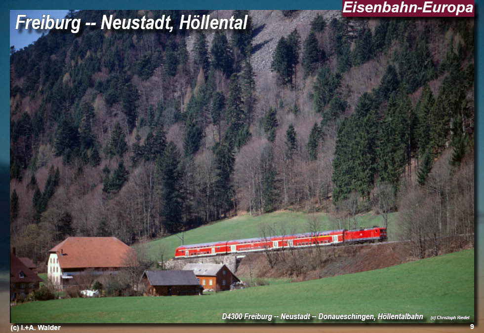 Eisenbahnmagazin Höllentalbahn, Drei Seenbahn, Freiburg - Donaueschingen