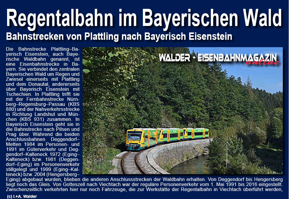 Eisenbahnmagazin Regentalbahn