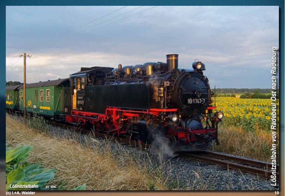 Lößnitztalbahn in Sachsen