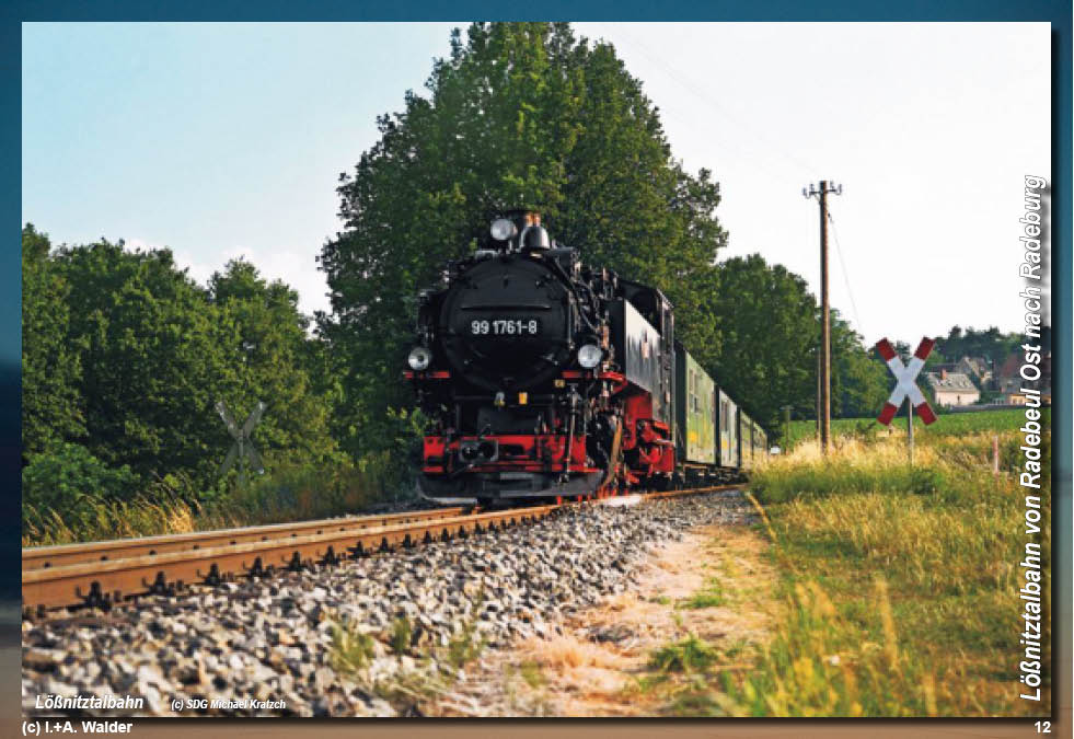 Lößnitztalbahn in Sachsen