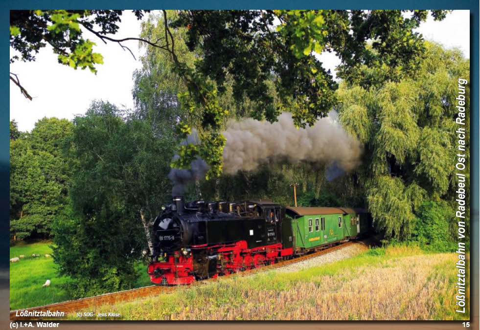 Lößnitztalbahn in Sachsen