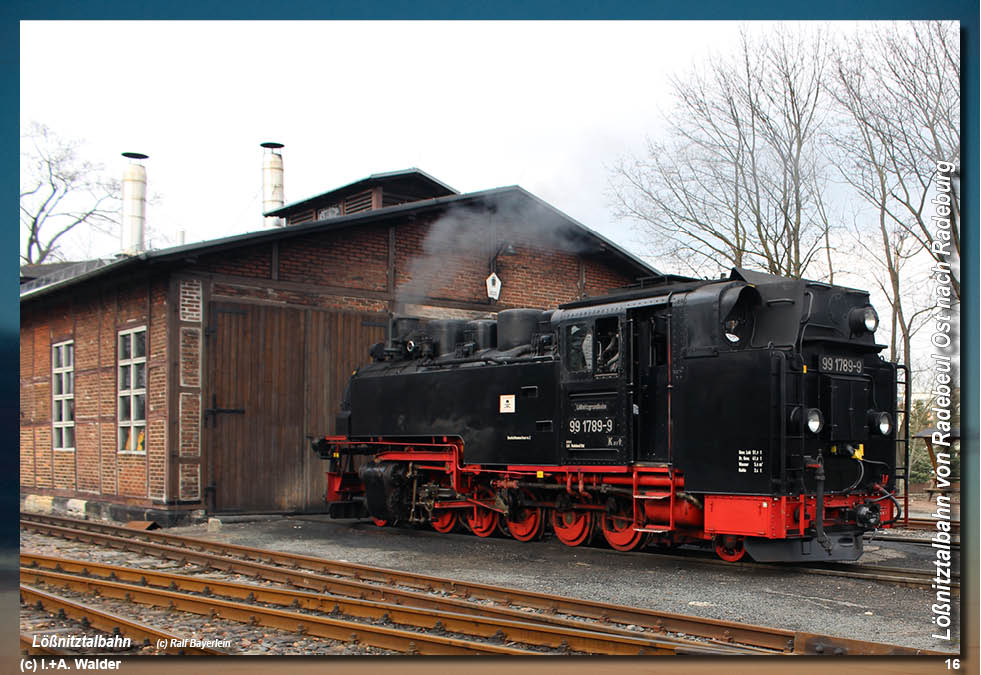 Lößnitztalbahn in Sachsen