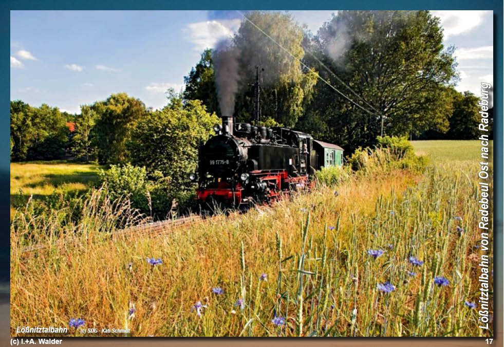 Lößnitztalbahn in Sachsen