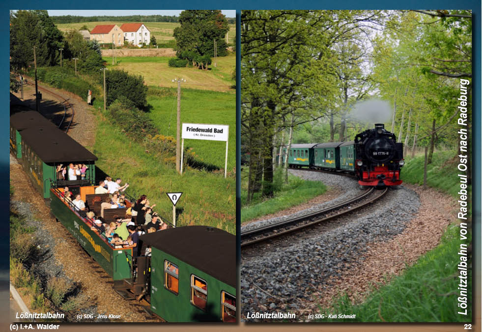Lößnitztalbahn in Sachsen