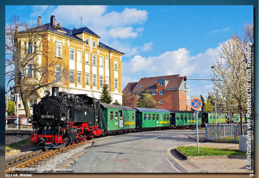 Lößnitztalbahn in Sachsen