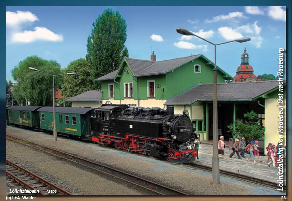 Lößnitztalbahn in Sachsen