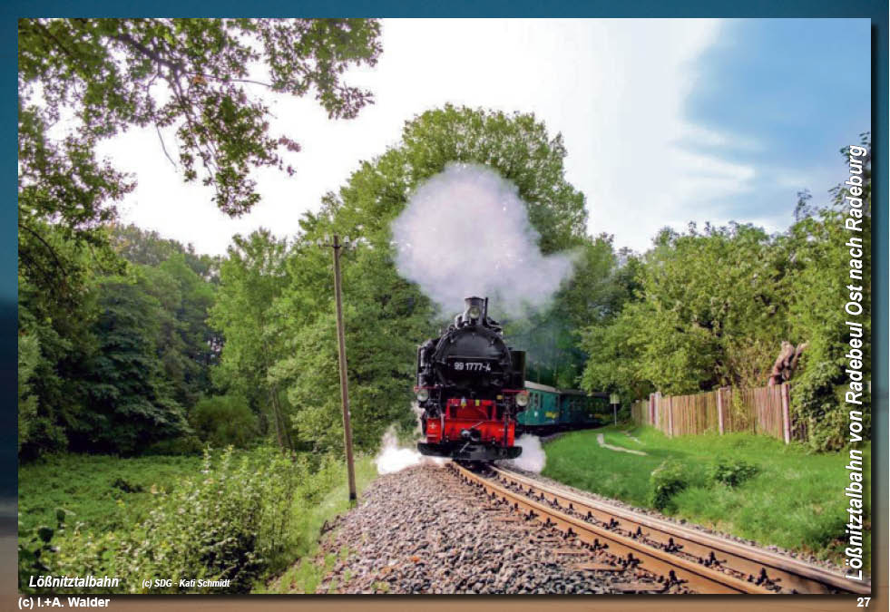 Lößnitztalbahn in Sachsen