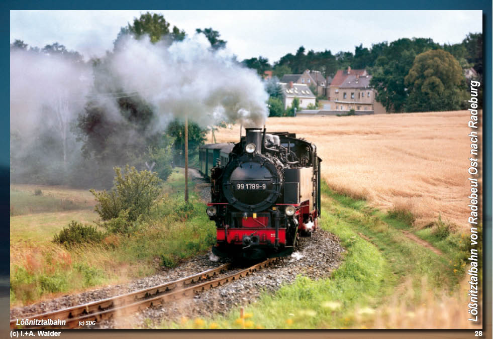 Lößnitztalbahn in Sachsen