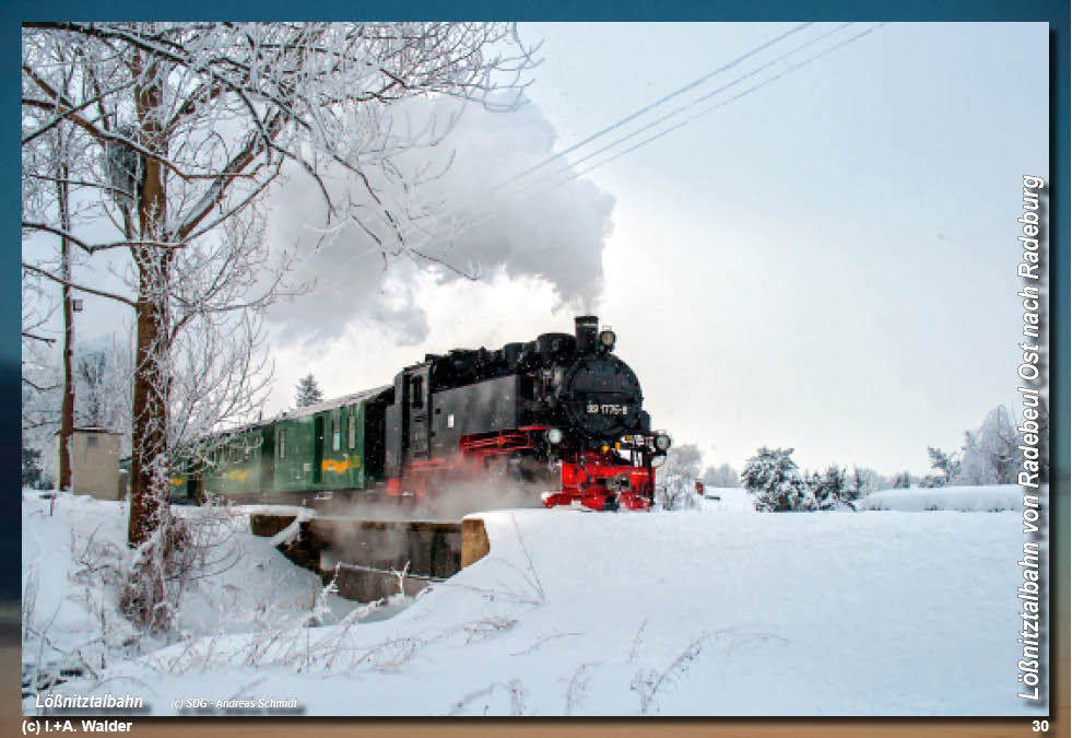 Lößnitztalbahn in Sachsen