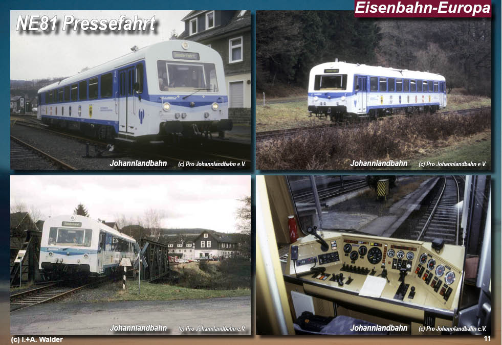 Eisenbahnmagazin Johannlandbahn Siegener-Kreisbahn von Siegen über Netphen nach Deuz Eisenbahnmagazin Johannlandbahn Siegener-Kreisbahn von Siegen über Netphen nach Deuz