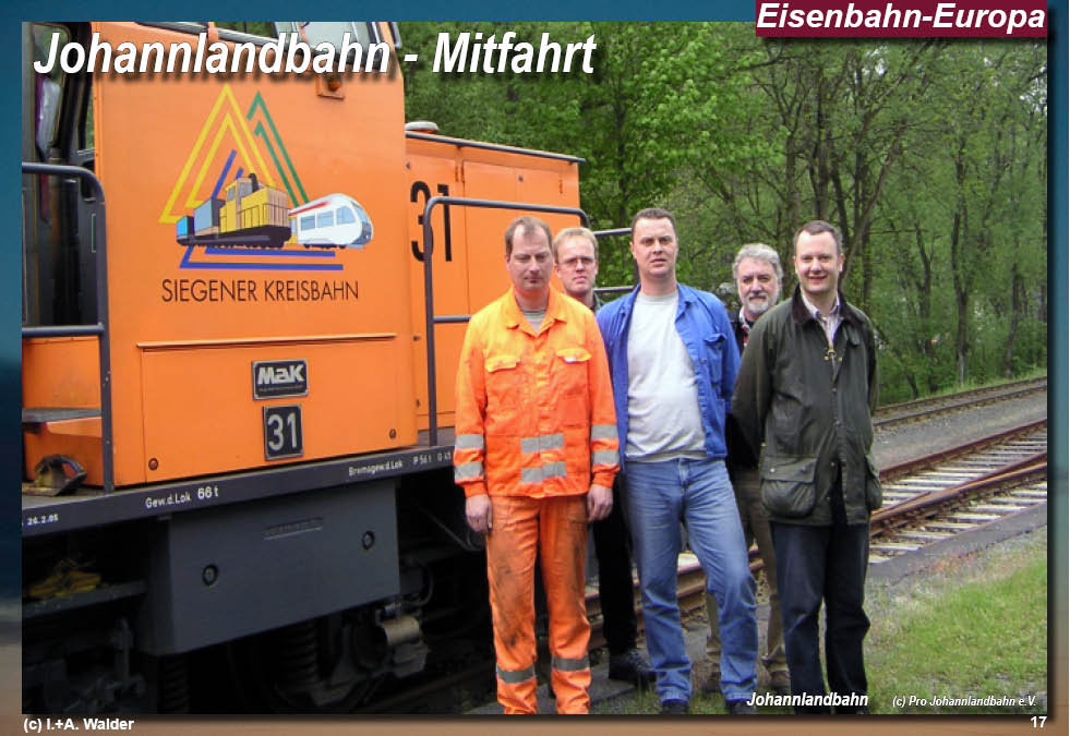 Eisenbahnmagazin Johannlandbahn Siegener-Kreisbahn von Siegen über Netphen nach Deuz Eisenbahnmagazin Johannlandbahn Siegener-Kreisbahn von Siegen über Netphen nach Deuz