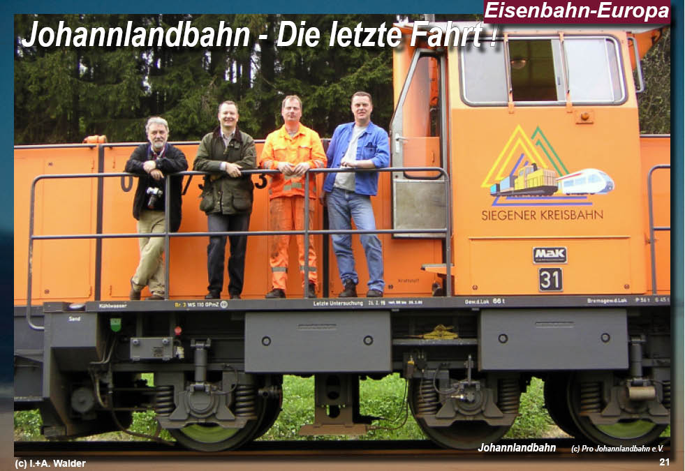 Eisenbahnmagazin Johannlandbahn Siegener-Kreisbahn von Siegen über Netphen nach Deuz Eisenbahnmagazin Johannlandbahn Siegener-Kreisbahn von Siegen über Netphen nach Deuz