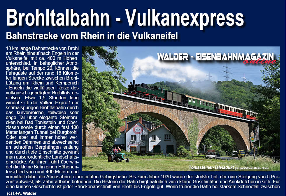 Eisenbahnmagazin Brohltalbahn - Vulkanexpress 