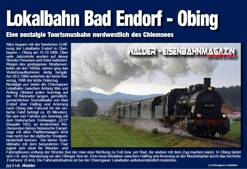 Eisenbahnmagazin Lokalbahn-Bad-Endorf--Obing
