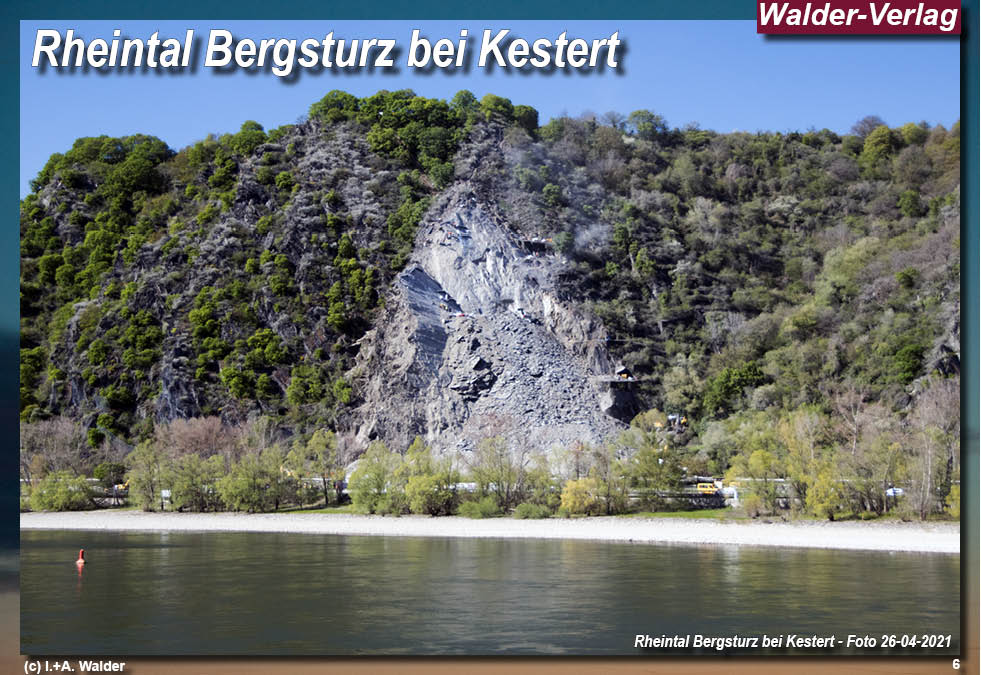 Eisenbahnmagazin Rheintal Bergsturz bei Kestert am 16. März 2021