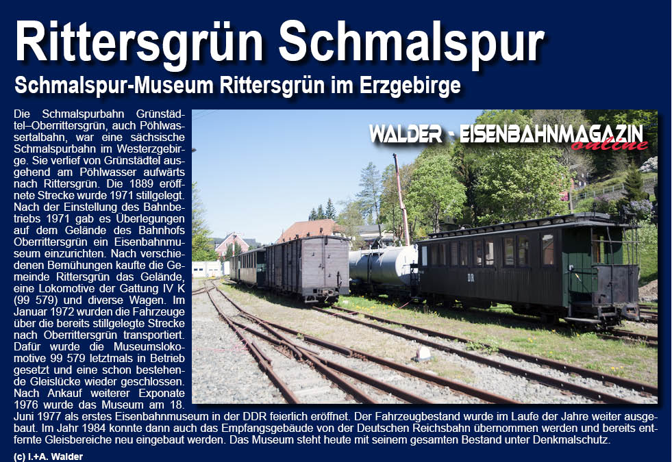 Eisenbahnmagazin Rittersgrün Schmalspur-Museum